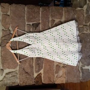 Polka dot halter dress